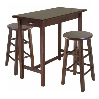 Luxury Home 3 Piece Counter Height Dining Set