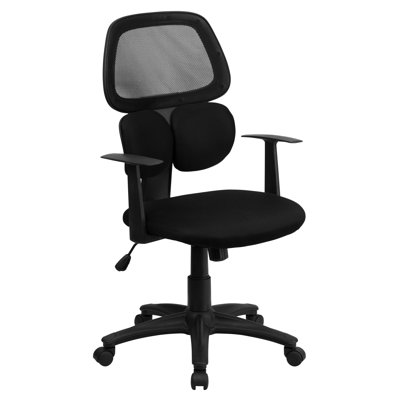 Flash Furniture Mid-Back Mesh Chair with Flexible Dual Lumbar Support