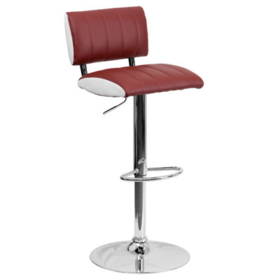 Flash Furniture Contemporary Adjustable Height Swivel Bar Stool (Set of 2)