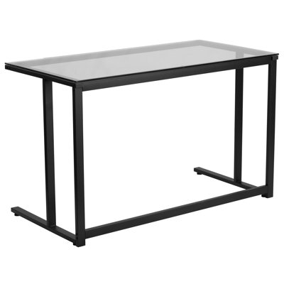 Flash Furniture Writing Desk with Pedestal Frame