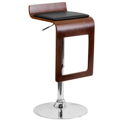 Flash Furniture Walnut Bentwood Adjustable Heigh..