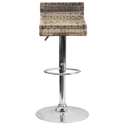 Flash Furniture Adjustable Height Swivel Bar Stool (Set of 2)