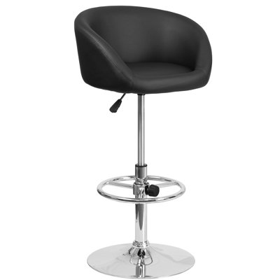 Flash Furniture Adjustable Height Swivel Bar Stool
