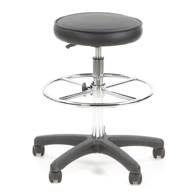 Flash Furniture Height Adjustable Drafting Stool with Footring