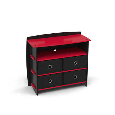 Legare Furniture Red Race Car 4 Drawer Double Dr..