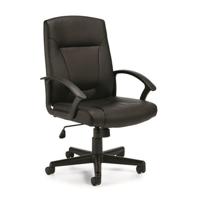 Offices To Go Mid-Back Leather Executive Chair