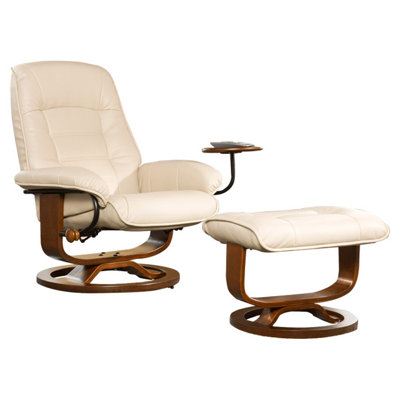 Wildon Home ® Shaw Ergonomic Recliner & Ottoman..