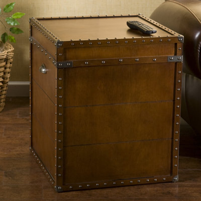 Wildon Home ® Gray Trunk End Table