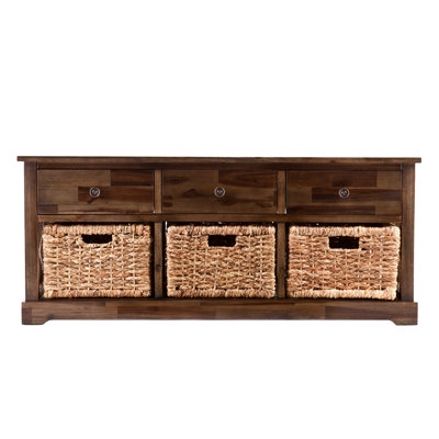 Wildon Home ® Bourke Wood Storage Bench