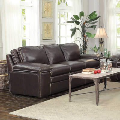 Wildon Home ® Regalvale Leather Modular Sofa