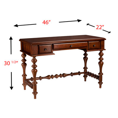 Rosalind Wheeler Hetton Turned-Leg Desk
