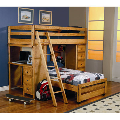 Wildon Home ® Enchanted Twin L-Shaped Bunk Bed ..