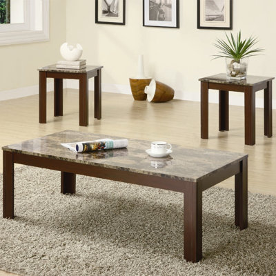 Charlton Home Colmer 3 Piece Coffee Ta..