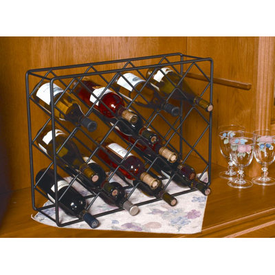J & J Wire 18 Bottle Tabletop Wine Rack
