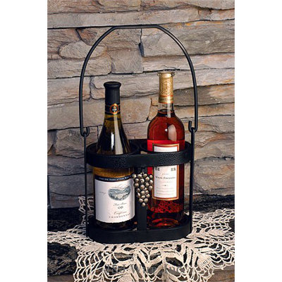 J & J Wire 2 Bottle Tabletop Wine Rack