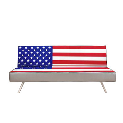Gold Sparrow American Flag Sleeper Sofa