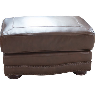 Darby Home Co Eldora Leather Ottoman