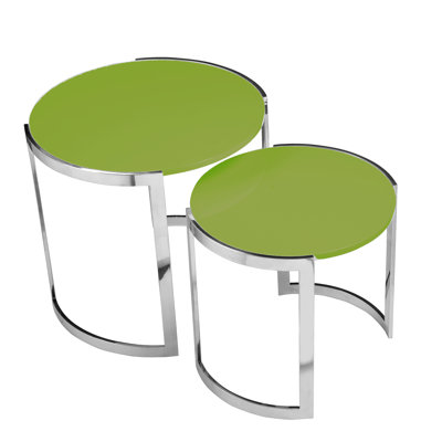 Pangea Home Omni 2 Piece Nesting Table Set