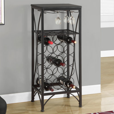 Monarch Specialties Inc. 15 Bottle Floor Wine Rack