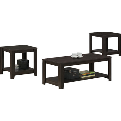 Monarch Specialties Inc. 3 Piece Coffee Table Set