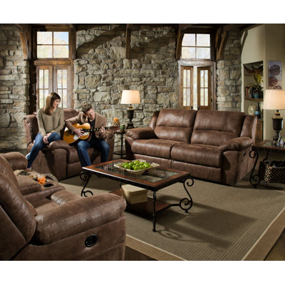 Simmons Upholstery Phoenix Mocha Living Room Collection \u0026 Reviews  Wayfair