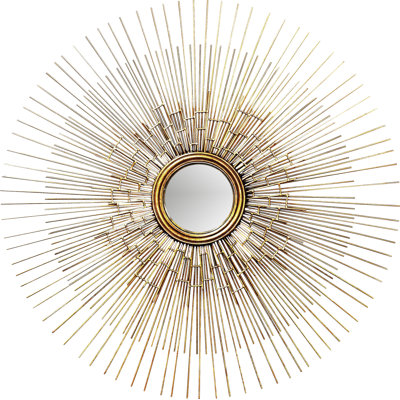 Creative Co-Op Flirt Round Metal Starburst Mirror & Reviews | Wayfair