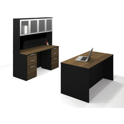 Bestar Pro-Concept 3-Piece Standard Desk Office Suite