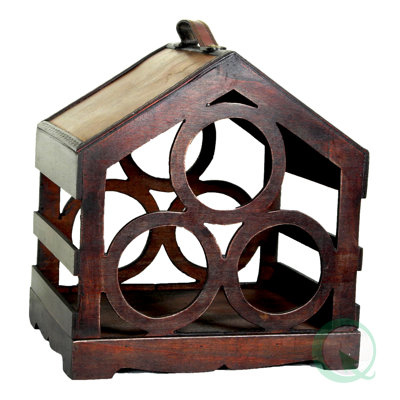 Quickway Imports Bird House 3 Bottle Tabletop Wi..