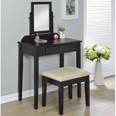 Charlton Home Percival Vanity Set with Mirror