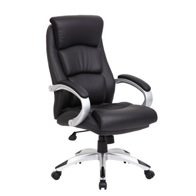 Boss Office Products High-Back Executive Chair with Spring Tilt