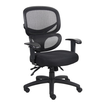 Boss Office Products Mid-Back Mesh Multi-Function Task Chair