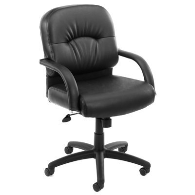 Boss Office Products Mid Back Caressof..