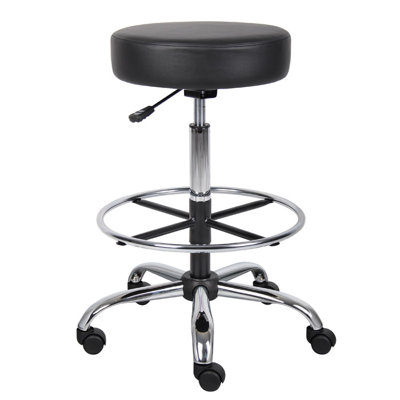 Boss Office Products Adjustable Height Drafting Stool with Footring