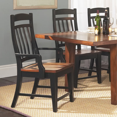 Mastercraft Collections Riverside Slat Back Arm Chair (Set of 2)