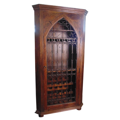MOTI Furniture 30 Bottle Floor Wine Cabinet