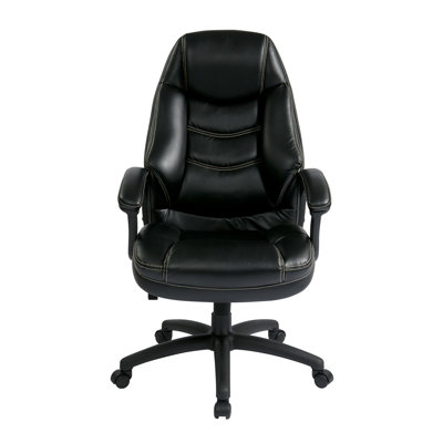 Office Star Products Oversized Executive Chair with Padded Arms