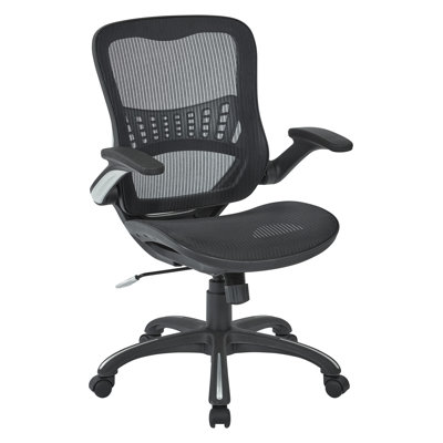 Office Star Products High-Back Mesh Managers Chair with Flip Arms