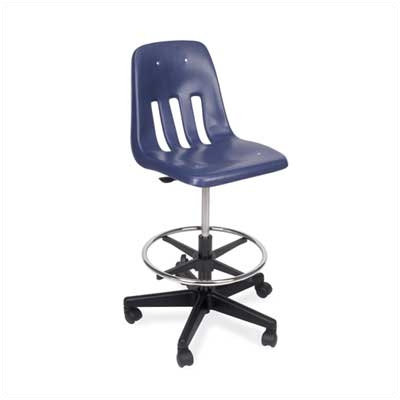 Virco Height Adjustable Lab Stool with Footring