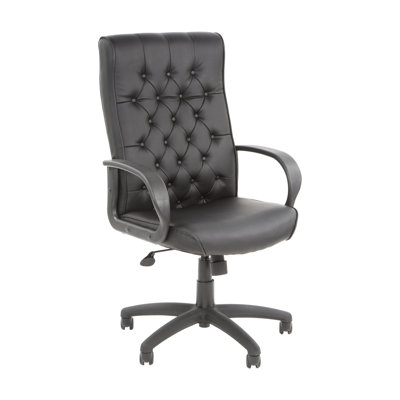 Boss Office Products Adjustable High-Back Button Tufted Executive Chair