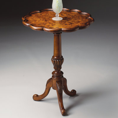 Check price and read more information from recommend store. Butler Masterpiece Pedestal End Table in Olive Ash Burl