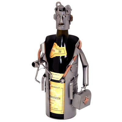 H & K SCULPTURES Male Doctor 1 Bottle Tabletop W..