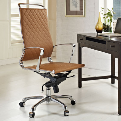 Modway Vibe High-Back Leather Conferen..