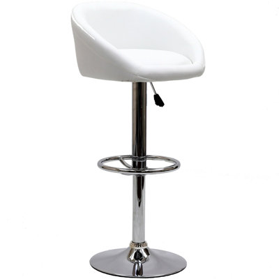 Modway Marshmallow Adjustable Height Swivel Bar Stool