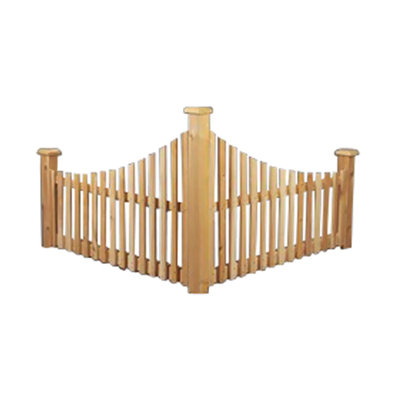 Rustic Cedar 2.5' x 4' Cedar Corner Fence & Reviews | Wayfair