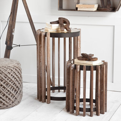 Laurel Foundry Modern Farmhouse Bryony 2 Piece Nesting Tables