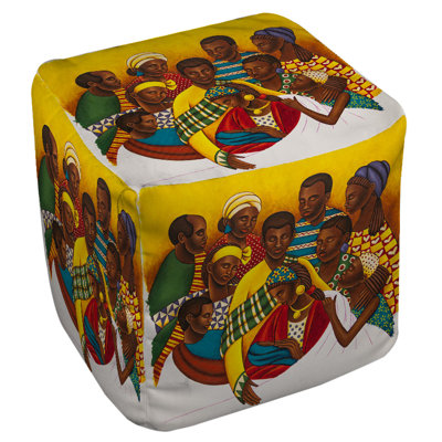 Manual Woodworkers & Weavers Family Photo Ottoman