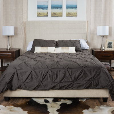 Wade Logan Davie Upholstered Panel Bed