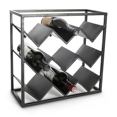 Lone Elm Studios 9 Bottle Tabletop Wine Rack