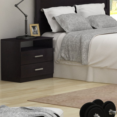 Homestar Alexander 2 Drawer Nightstand
