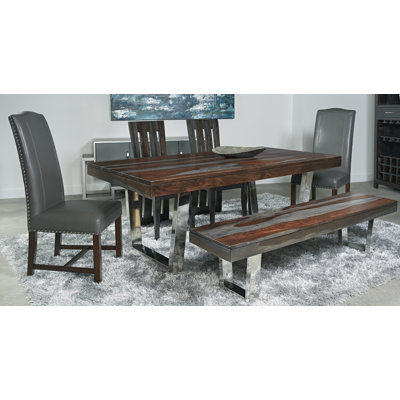 Wade Logan Hanna Wood Kitchen Bench